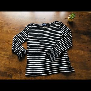 Jones New York Long sleeve striped top